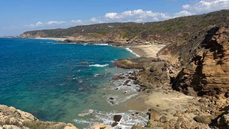 View of the Pacific Ocean from Punta Cometa, Mazunte, Oaxaca