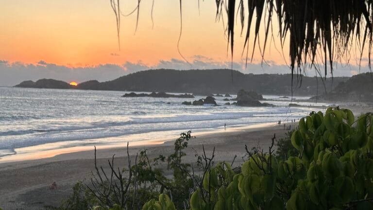 Atardecer en San Agustinillo, costa de Oaxaca
